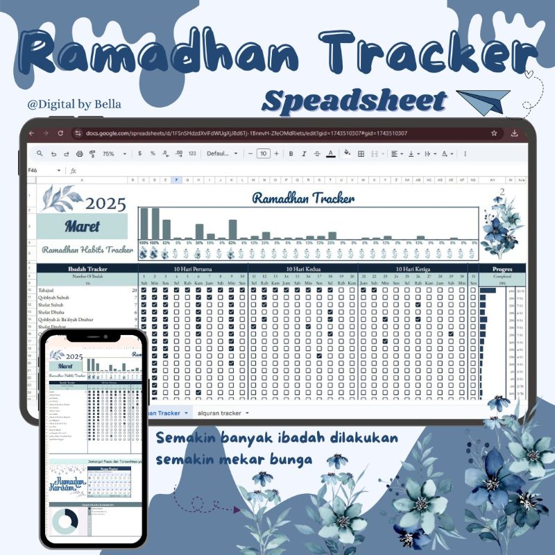 

Ramadhan Tracker kegiatan produktif ramadhan Alquran tracker