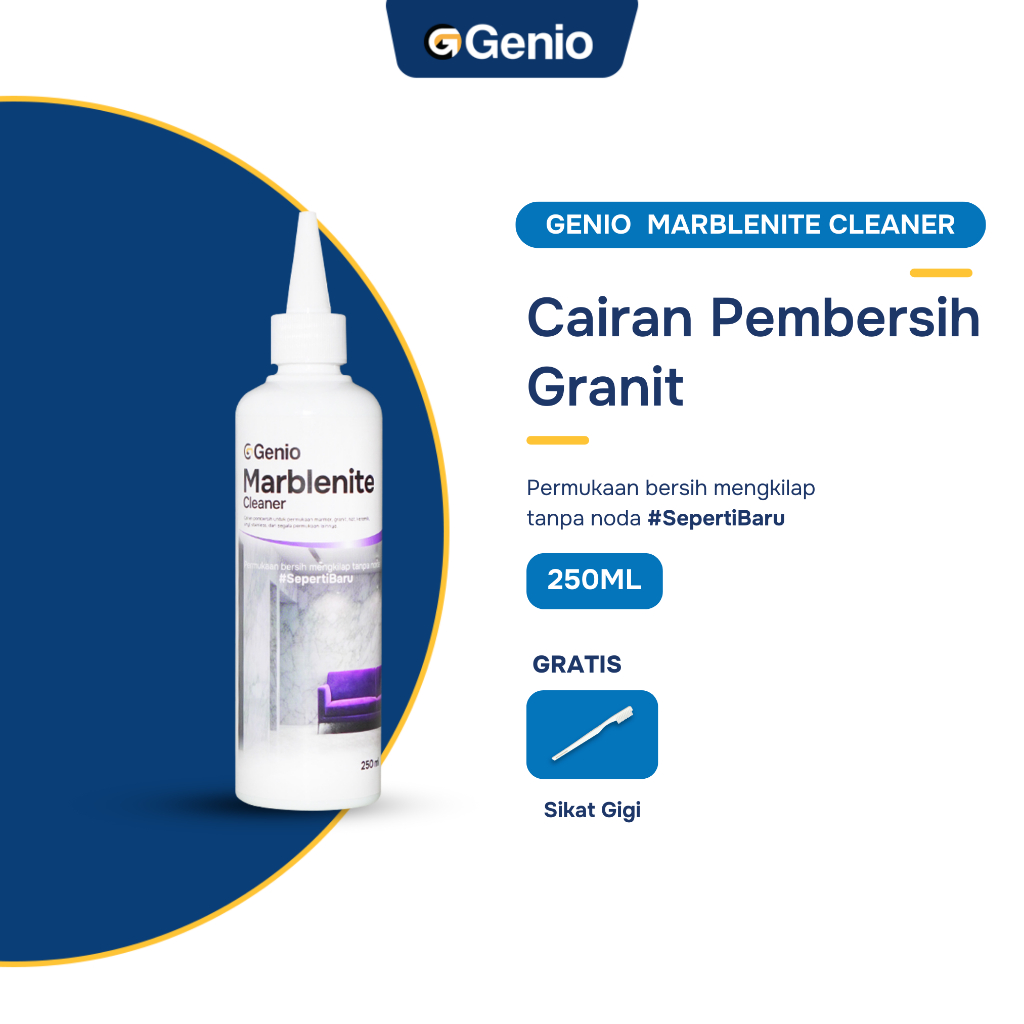 GENIO Marblenite Cleaner - Cairan Pembersih Granit, Nat, Vinyl, Keramik, Stainless Antibakteri