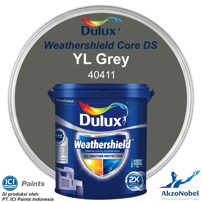 CAT DULUX WEATHERSHIELD 2.5 LT - YL GREY 40411