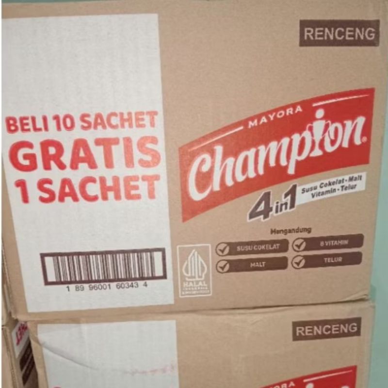 

1 Dus Champion Kemasan 11 sachet per Renceng