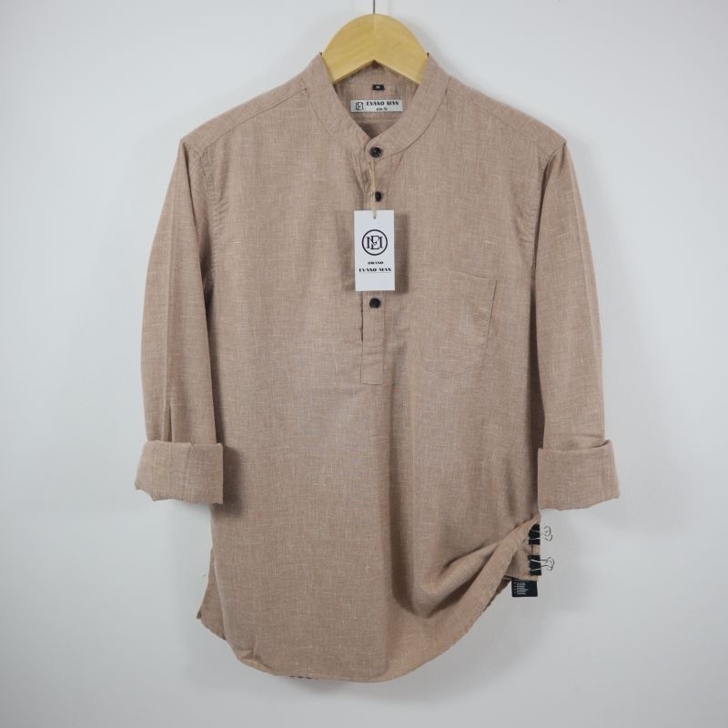 Kemeja kemko pria lengan panjang Kemeja lengan panjang pria