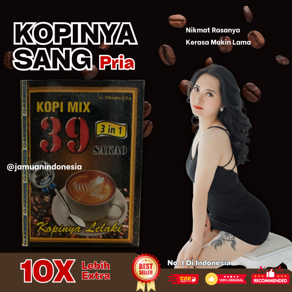 

Kopi 39 Sakao Original 10 Sachet Asli 100%