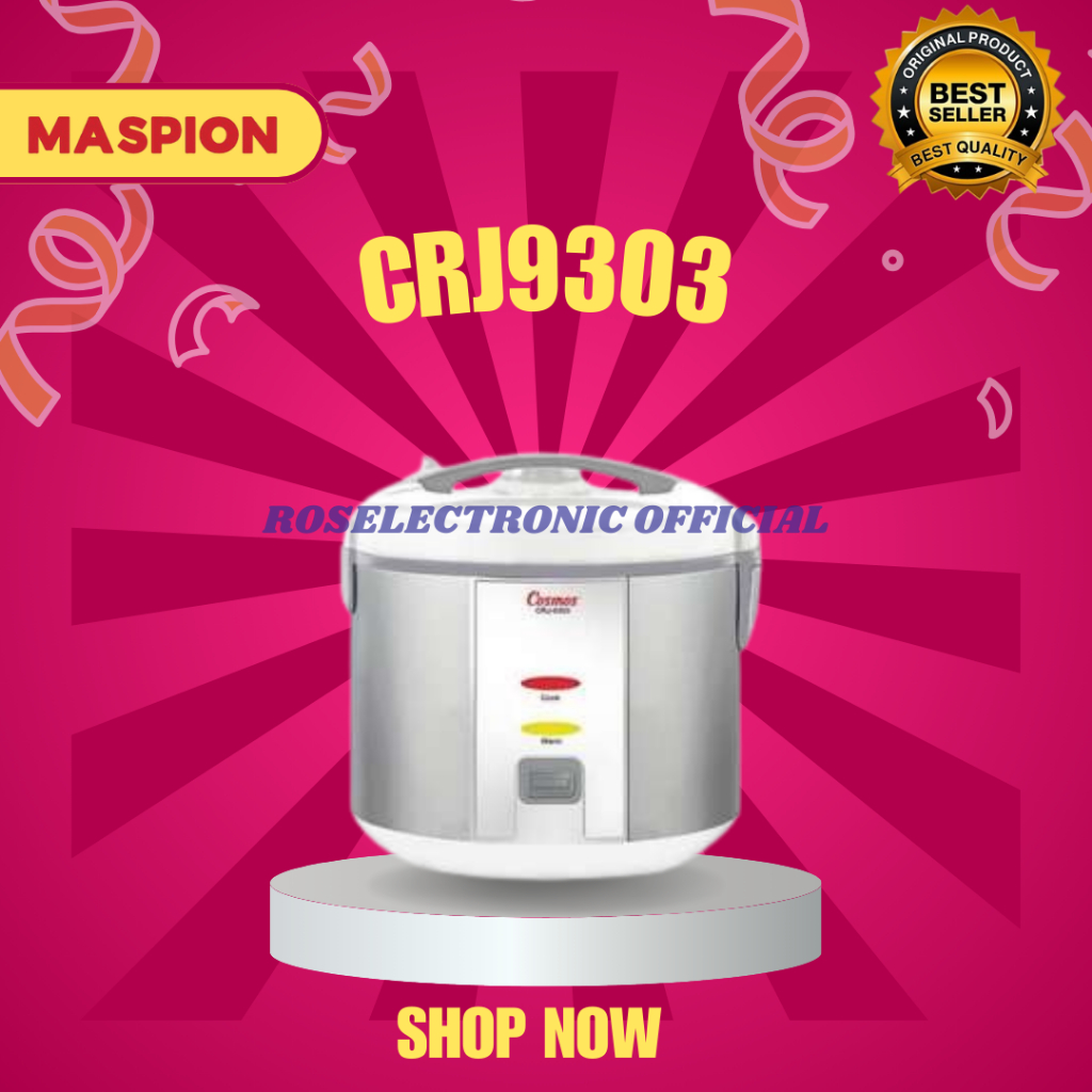 RICE COOKER COSMOS NON STICK CRJ9303 2L ORIGINAL BERGARANSI/CRJ-9303/CRJ 9303/CRJ-9303/CRJ 9303