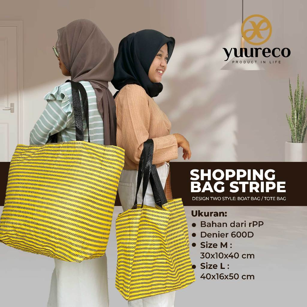 Tas Totebag Belanja Karung Plastik Jumbo dan Sedang Serbaguna