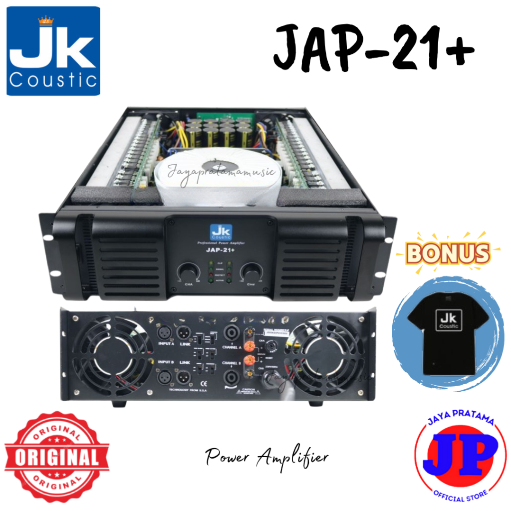 JK Coustic JAP-21+ Power Amplifier Original JK Coustic JAP-21+