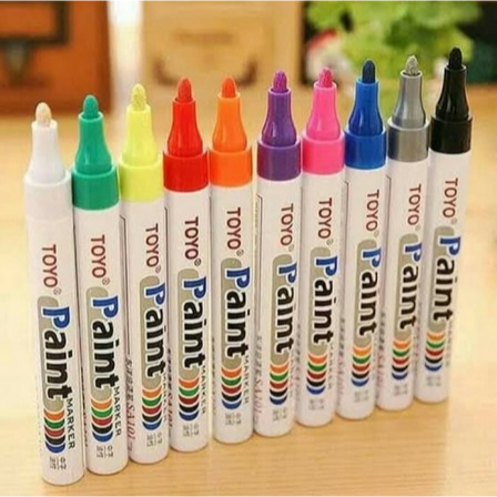 

Spidol Warna Spidol Ban TOYO / Paint Marker Toyo Original / Spidol Nat Keramik Ori