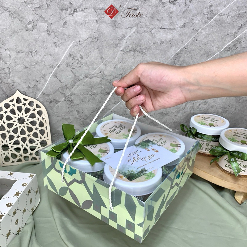 

Packaging Tambahan Hampers Lebaran untuk 4 Cookies