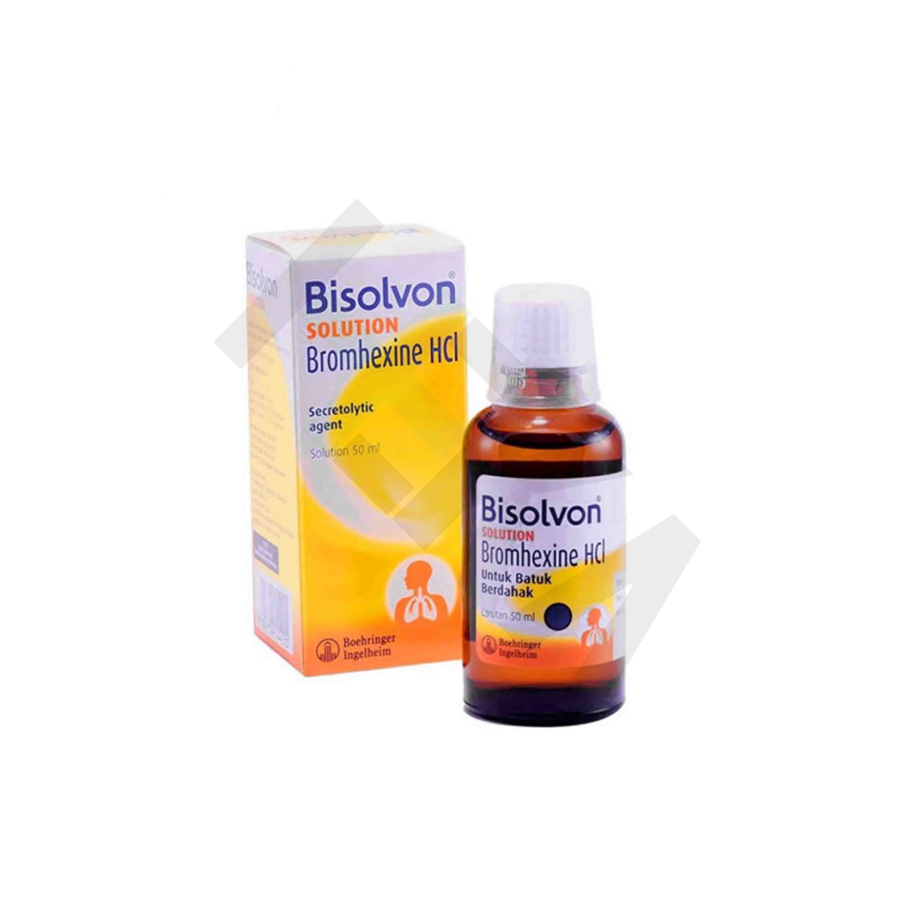 Bisolvon Solution Botol 50 ml - Obat Batuk dan Flu [Majapahit]