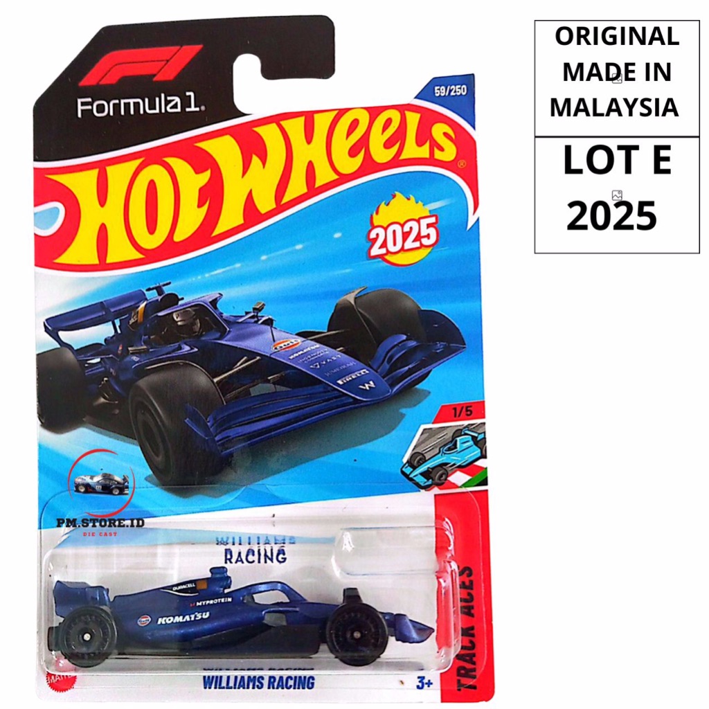 Hot wheels formula F1 williams Racing komatsu