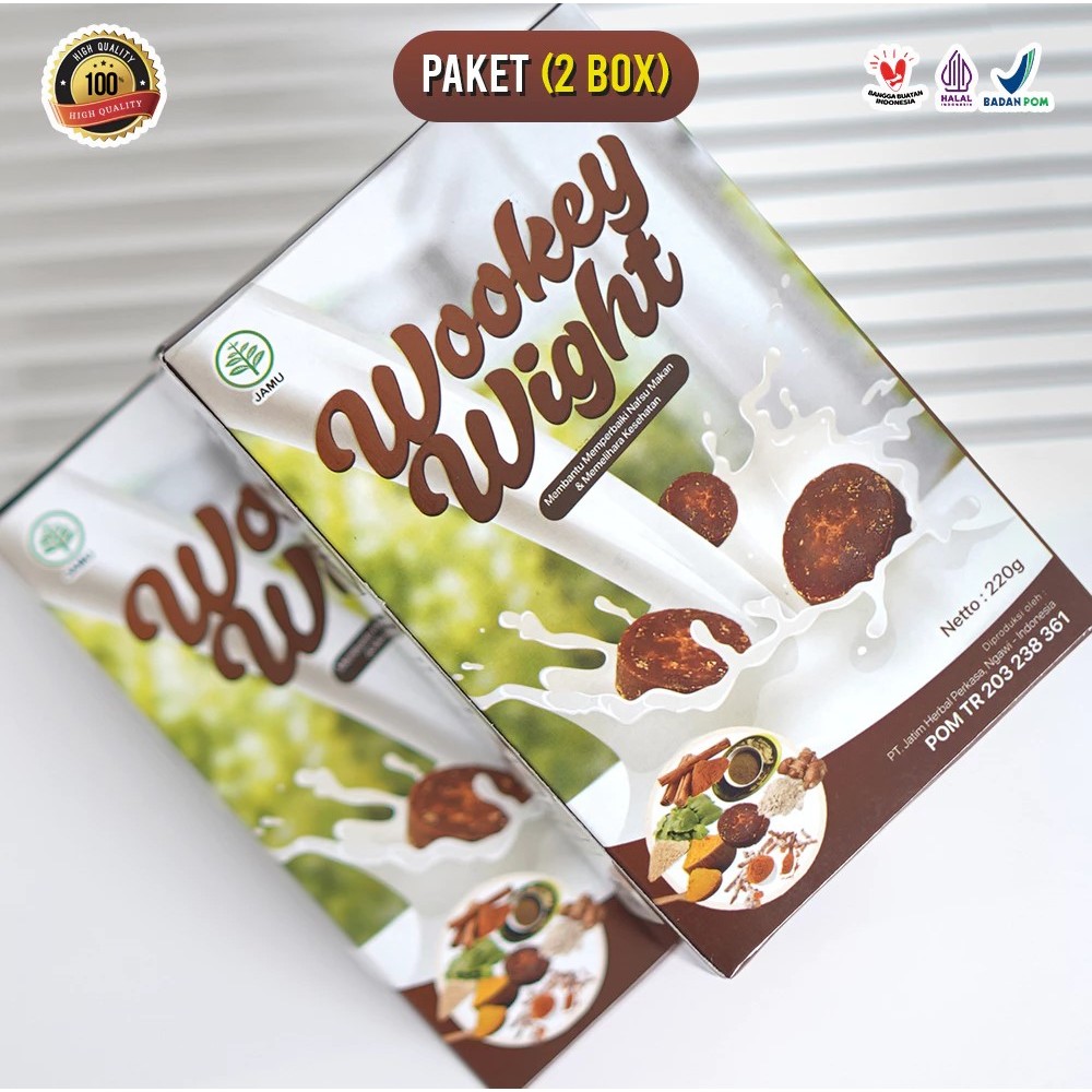 

PAKET HEMAT!!! 2 BOX Wookey Weight - Susu Penambah Berat Badan dan Nafsu Makan Paket 2 Box