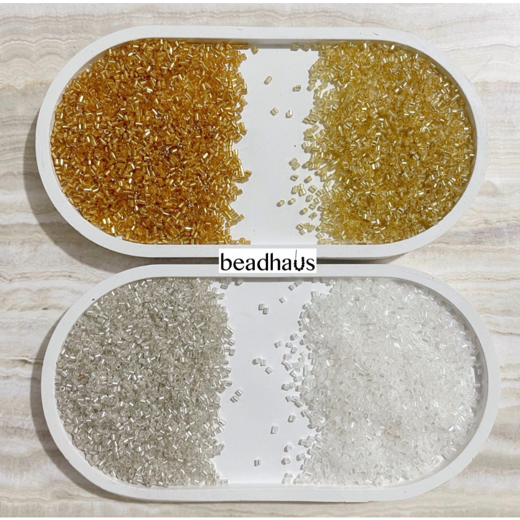 Payet Halon Manik Manik Patah Semi Jepang Silver/ Gold/ Putih Merk VG