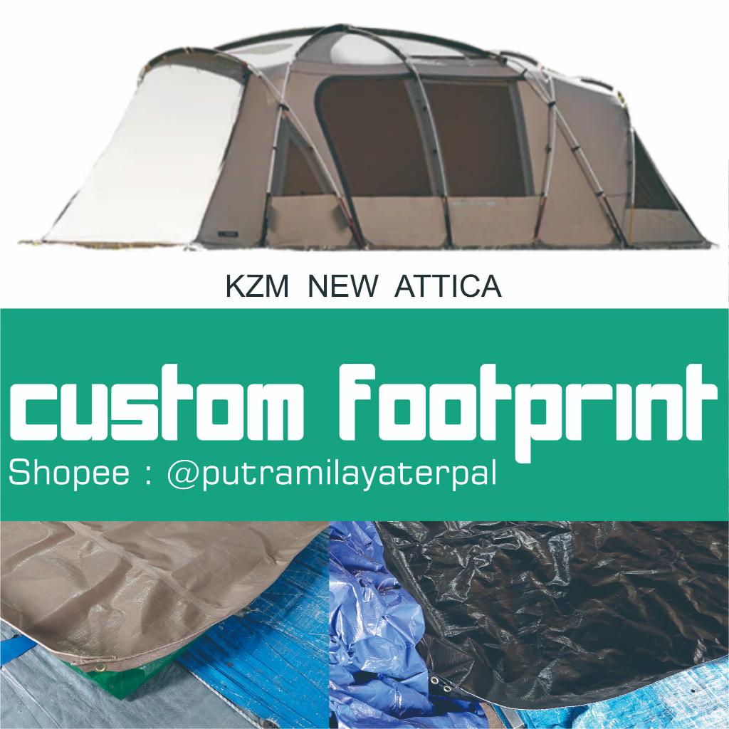 KZM New Attica Custom Footprint Camping Tent / alas tenda kzm new attica / Bahan A20