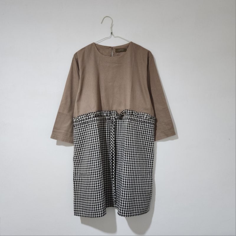 PRELOVED TUNIK HIJABENKA TUNIK HIJAB MURAH DRESS TALI PINGGANG