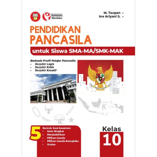 Buku Pendidikan Pancasila/PKN SMA/SMK/MA/MAK Kelas 10/X Kurikulum Merdeka