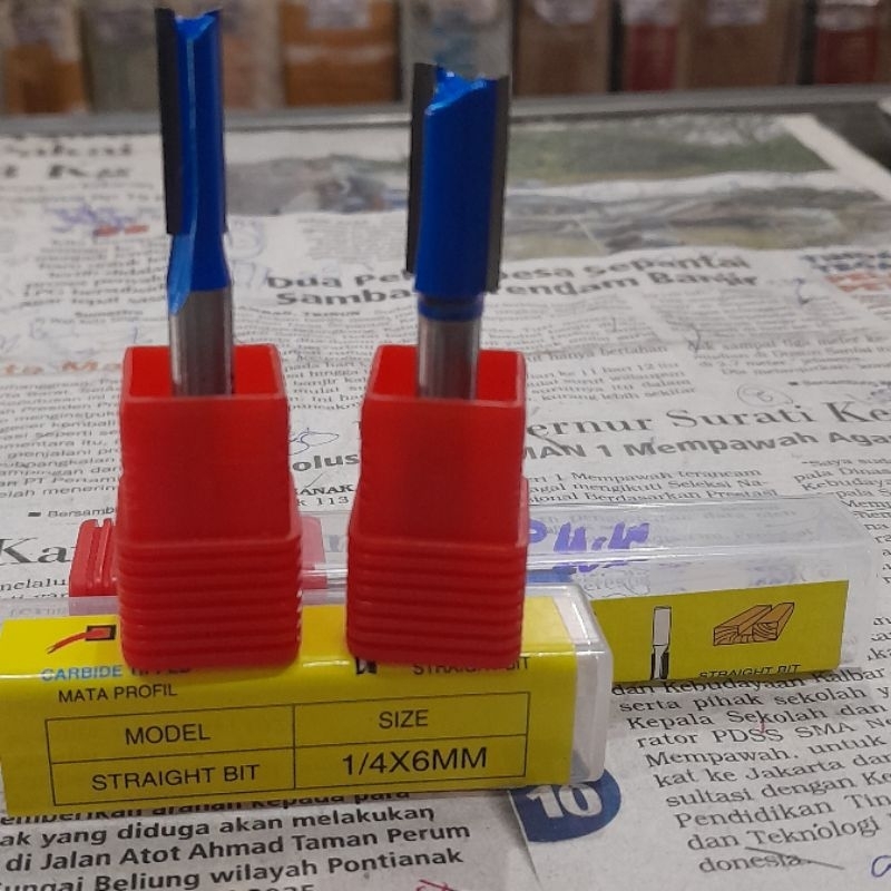 MATA PROFIL KAYU STRAIGHT BIT MATA TRIMMER ROUTER MATA PROFIL KAYU AST