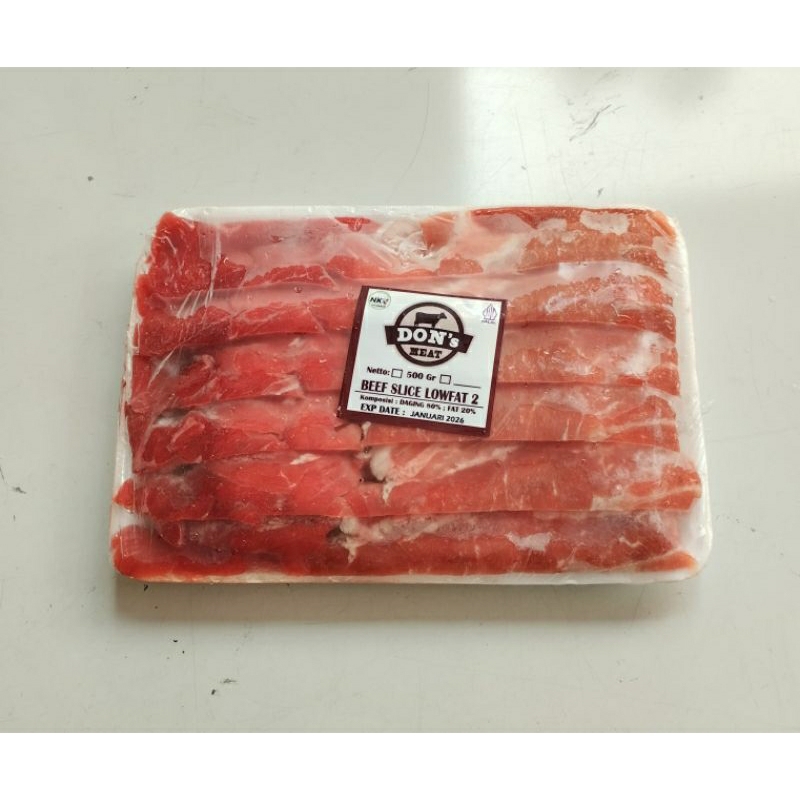

Don's Meat Beef Slice Lowfat 500 gr