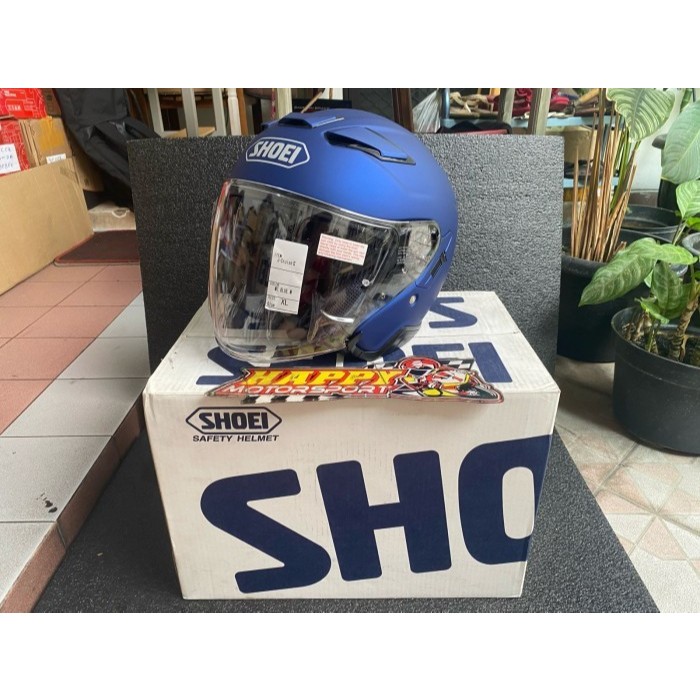 HELM HALF FACE SHOEI J CRUISE 2 MT BLUE