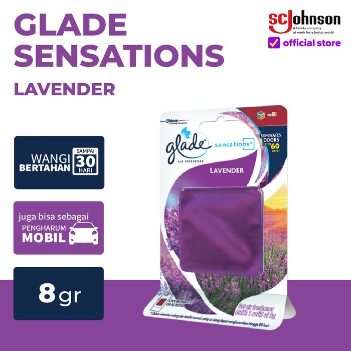 Glade Sensations Lavender 8gr - Pengharum Ruangan & Mobil