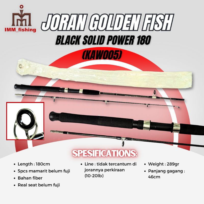 JORAN GOLDEN FISH BLACK SOLID POWER