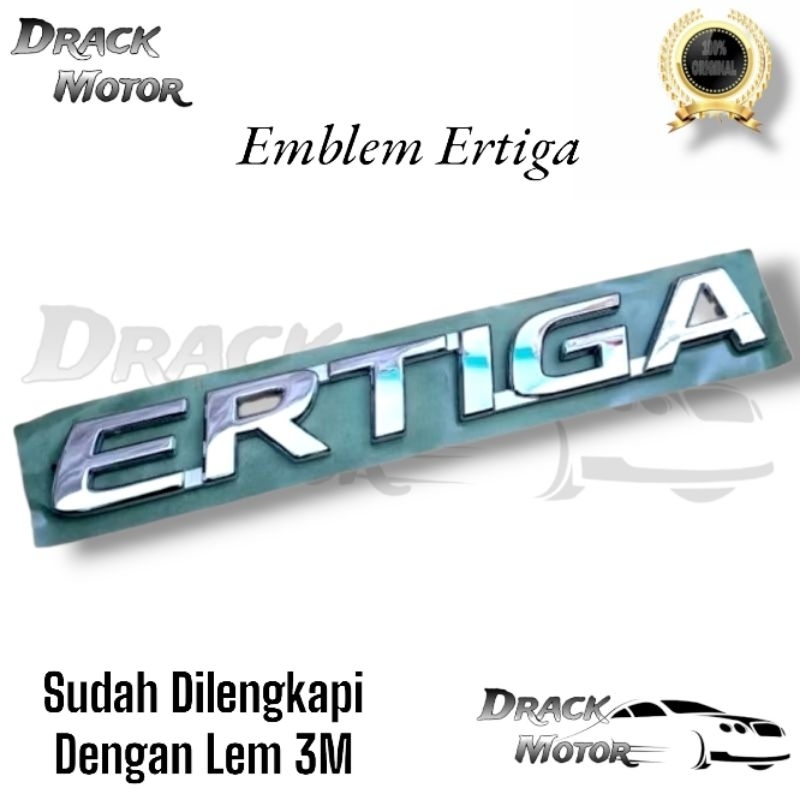 Emblem Tulisan Ertiga Chrome Original Bagasi Belakang Suzuki Ertiga
