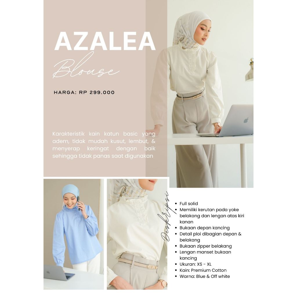 ZOYA AZALEA BLOUSE ATASAN WANITA