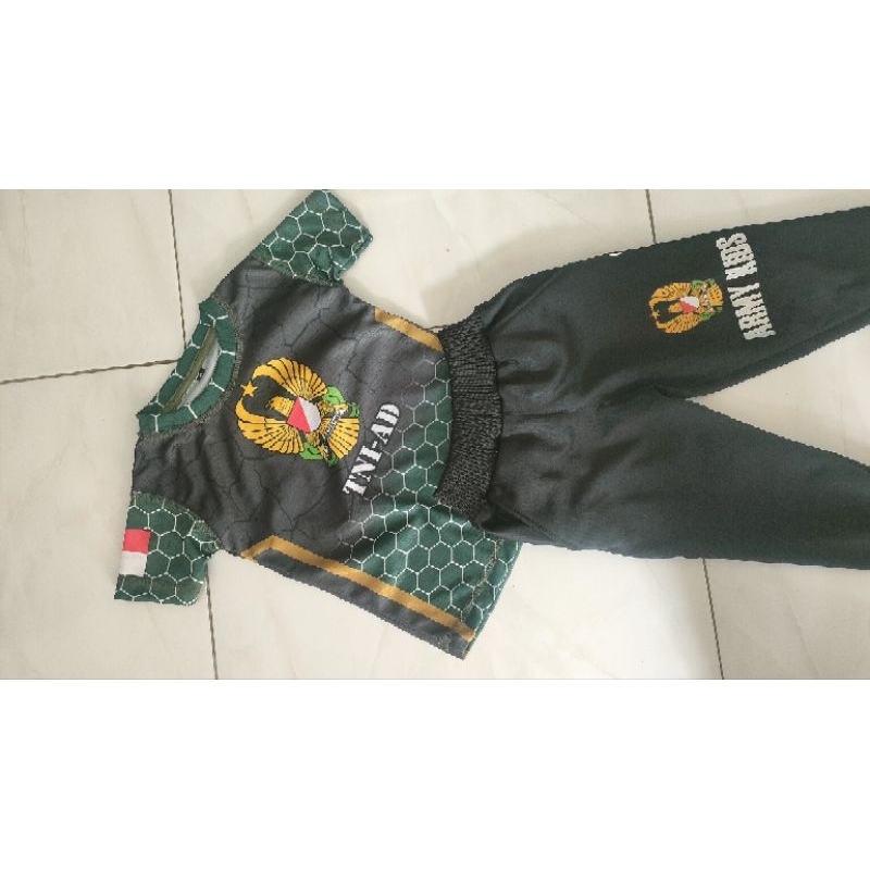 Jersey kaos anak tni