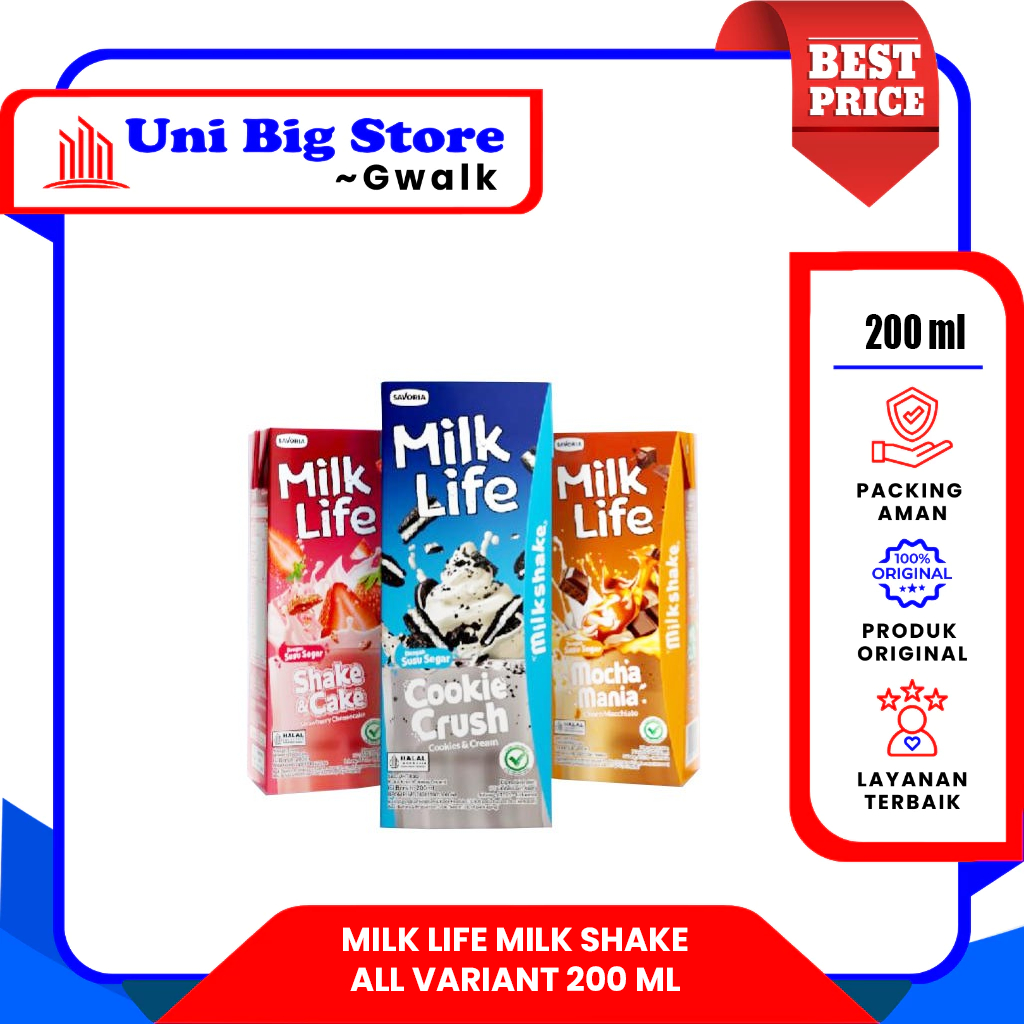 

SUSU MILK LIFE MILK SHAKE UHT COOKIE CRUSH - SHAKE & CAKE - MOCHA MANIA - 200 ml