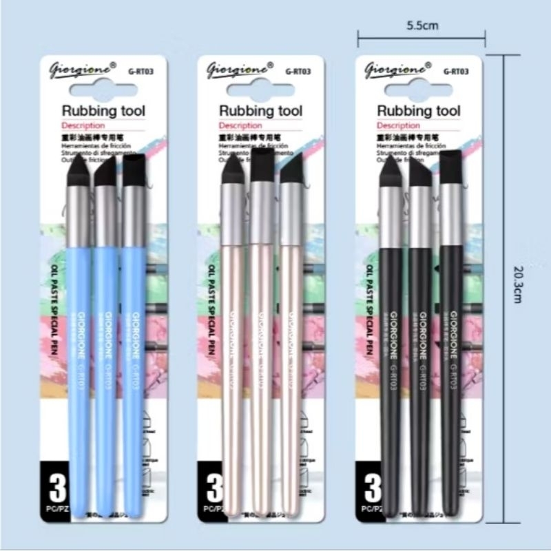 

Oil pastel rubbing tool pen giorgione 3pcs set