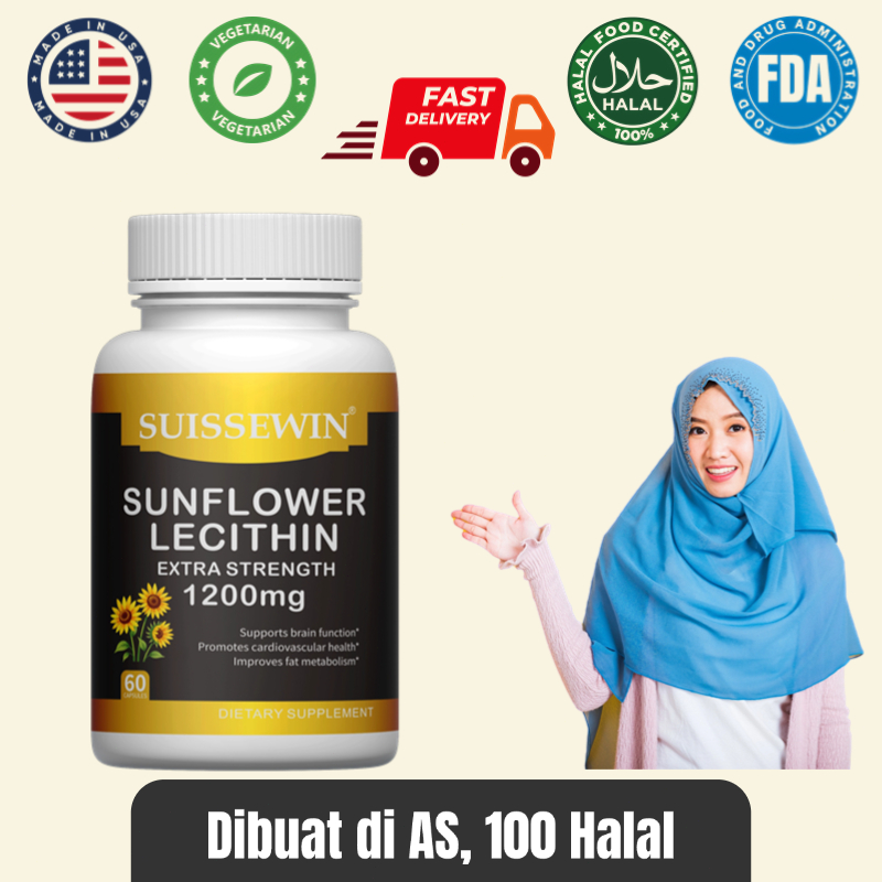 Softgel Lecithin Non-GMO - Sumber Kolin untuk Kesehatan Sel