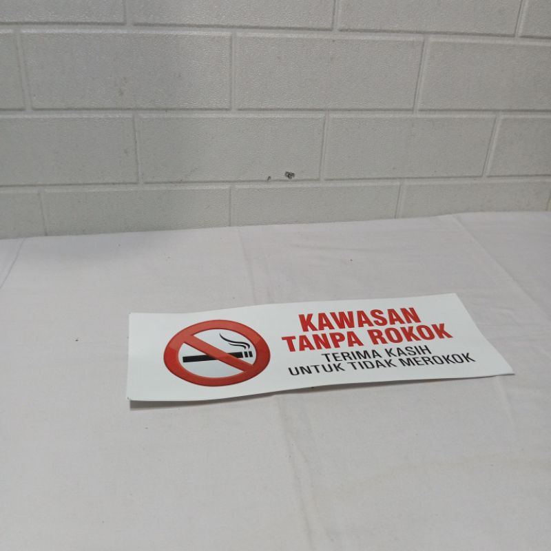 Stiker Dilarang Merokok | Stiker Kawasan Bebas Asap Rokok | Stiker Larangan Merokok