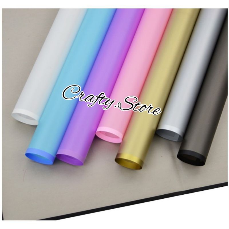 

Kertas Buket Flower Wrapping Paper Frame Colour Cellophane