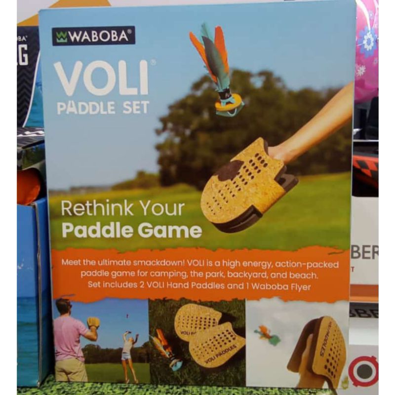 Waboba voli paddle game set outdoor play with 2 paddle and ball original