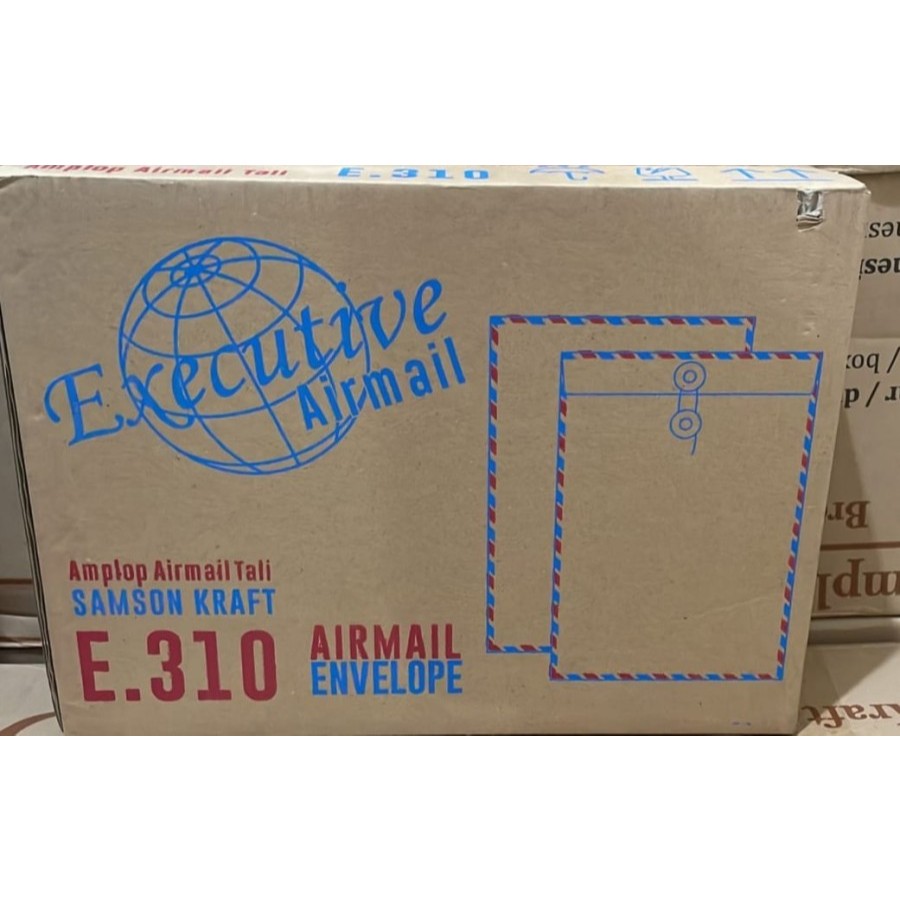 

amplop coklat airmail executive E.310 1pack isi 50pcs