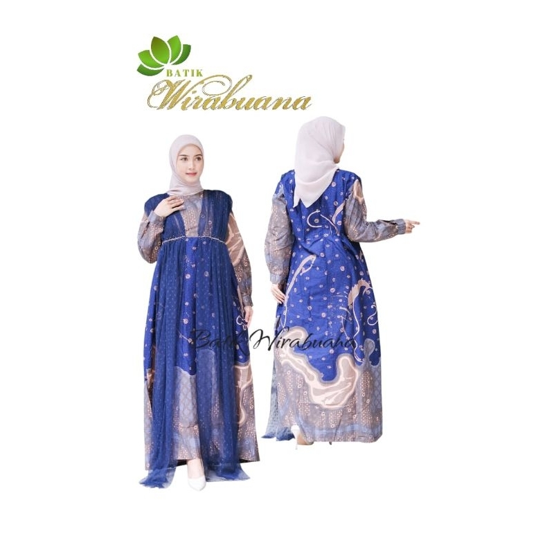 Gaun Gamis Batik Solo Sragenan Premium, High Quality