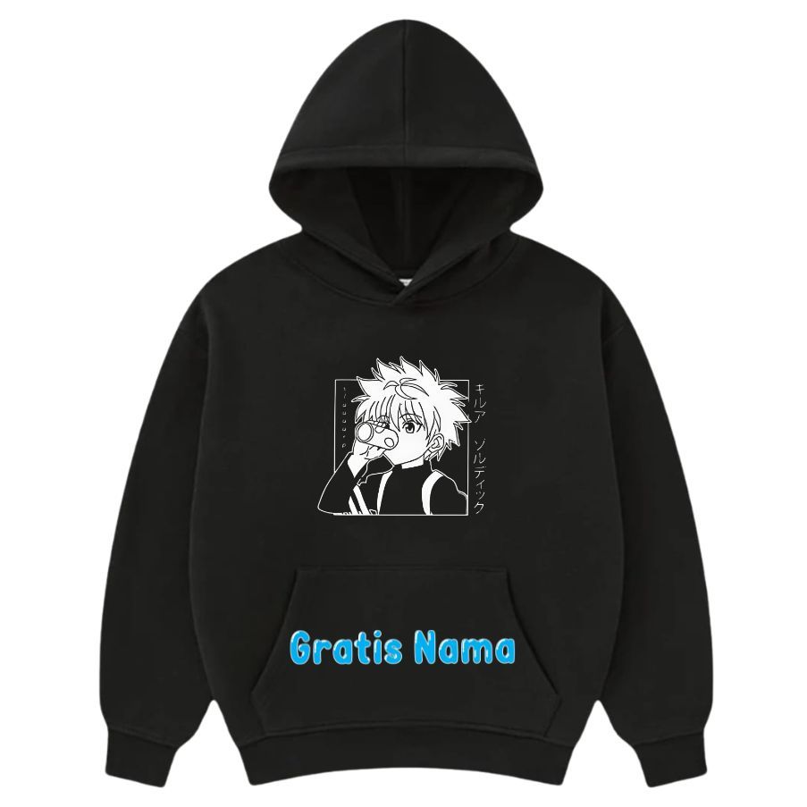 Sweater Hoodie Anime Killua Hunter x Hunter Jaket Sweater Hoodie Anak Laki Perempuan Cewek Cowok