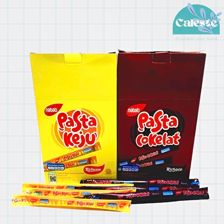 

Nabati Pasta Keju & Cokelat 180gr (1bks isi 30 pcs)