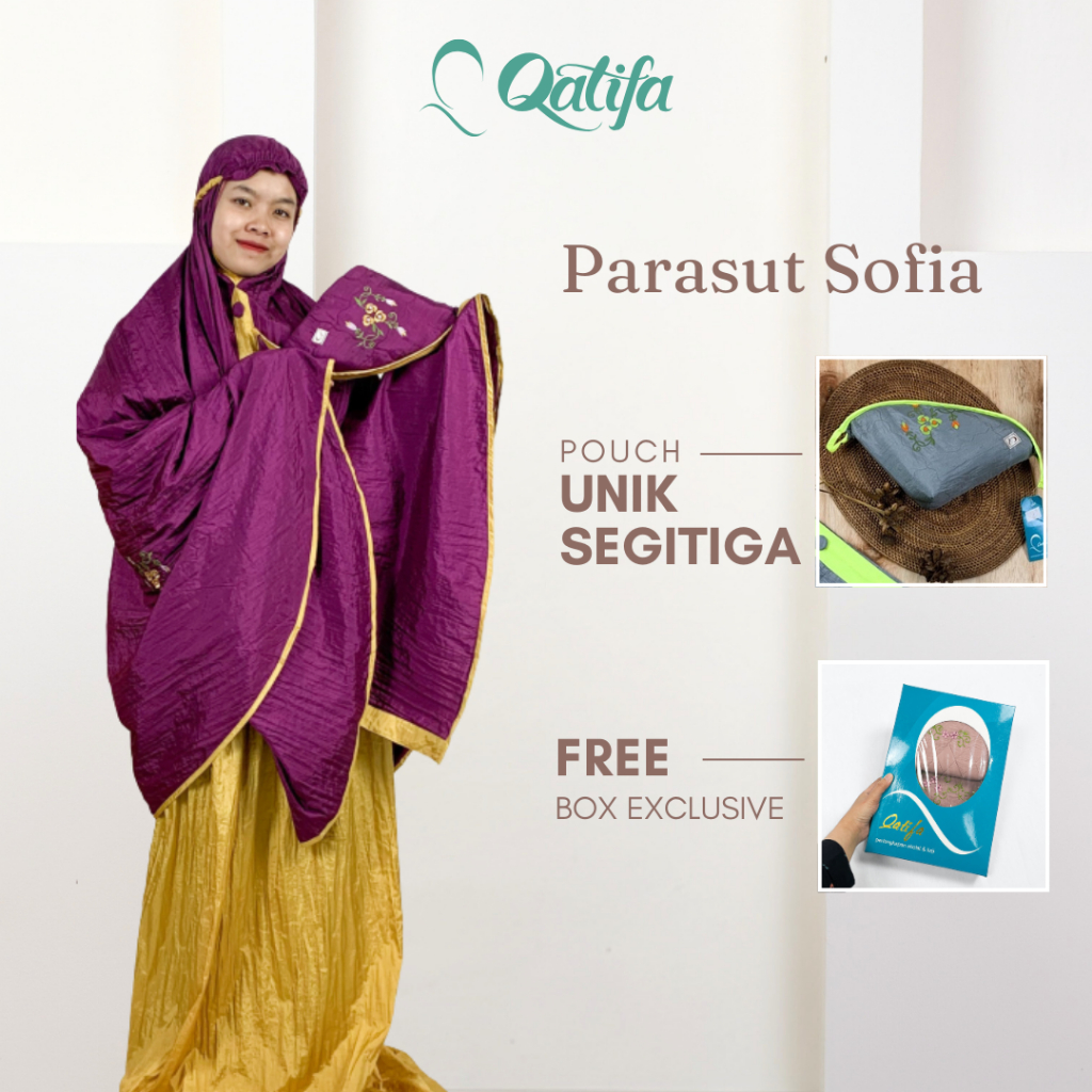 Qatifa Mukena - Mukena Parasut Sofia