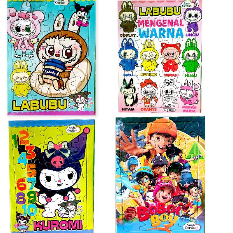Puzzle Edukasi Anak Karakter – Mainan Edukasi Anak TK PAUD | Puzzle Anak Cerdas Murah