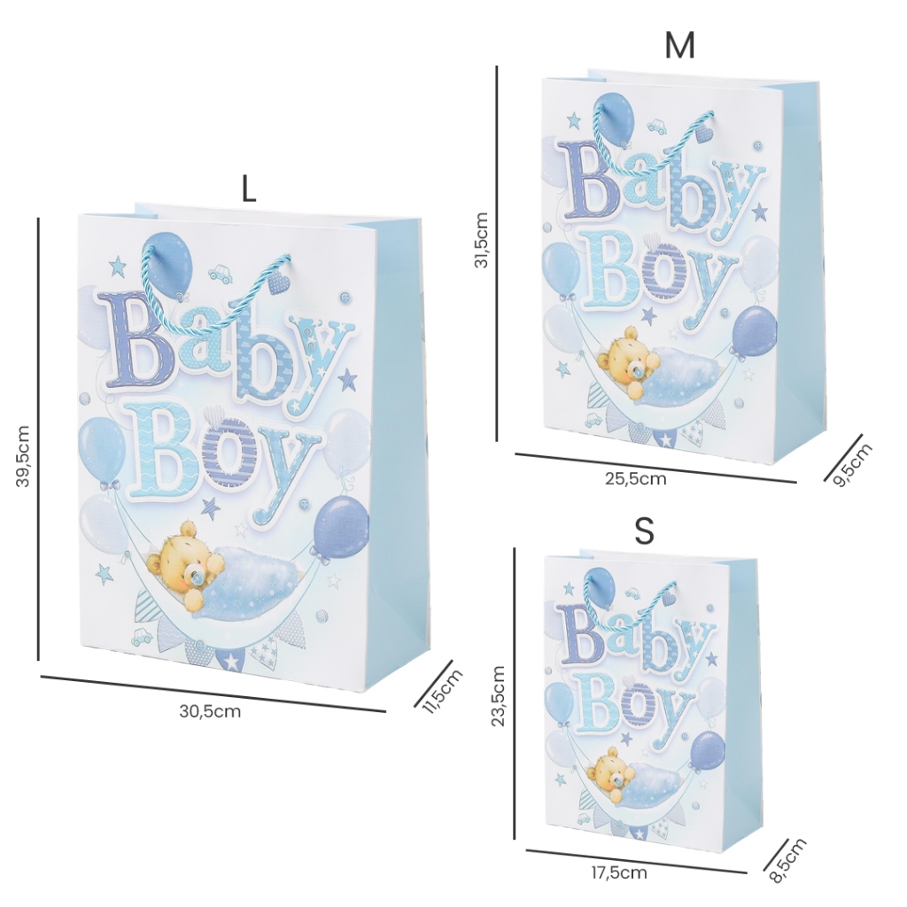 

Clotee Paper Bag All Size Mini dan Jumbo / Paper Bag Packing Souvenir Baby New Born/ Paperbag Warna Warni Packaging Online Shop Murah