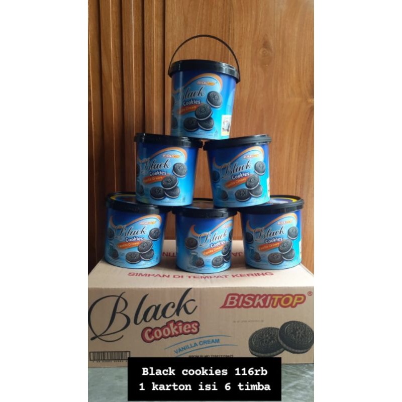 

biskitop black cookies