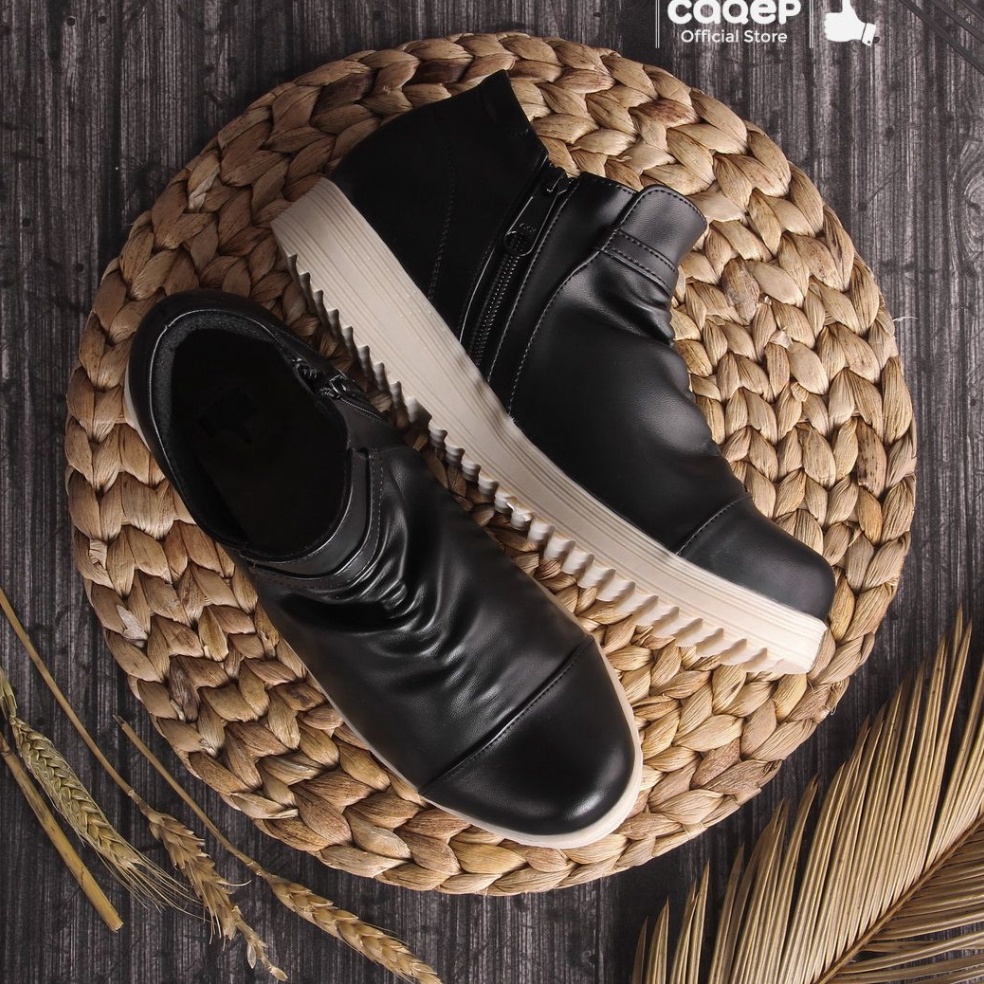 KODE F45T SEPATU WANITA SLETING HASYA HITAM ORIGINAL CAQEP