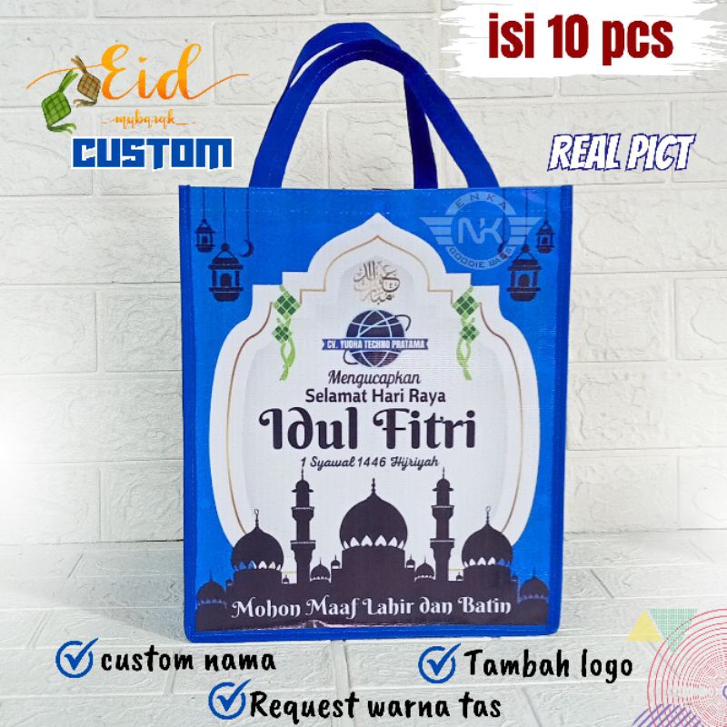 

(ISI 10 PCS) TAS LEBARAN CUSTOM / TAS IDUL FITRI / TAS HAMPERS LEBARAN / TAS BINGKISAN IDUL FITRI