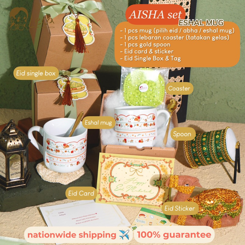 

Hampers Lebaran Ramadhan Gift Set Mug idul fitri by Leca - AISHA SET