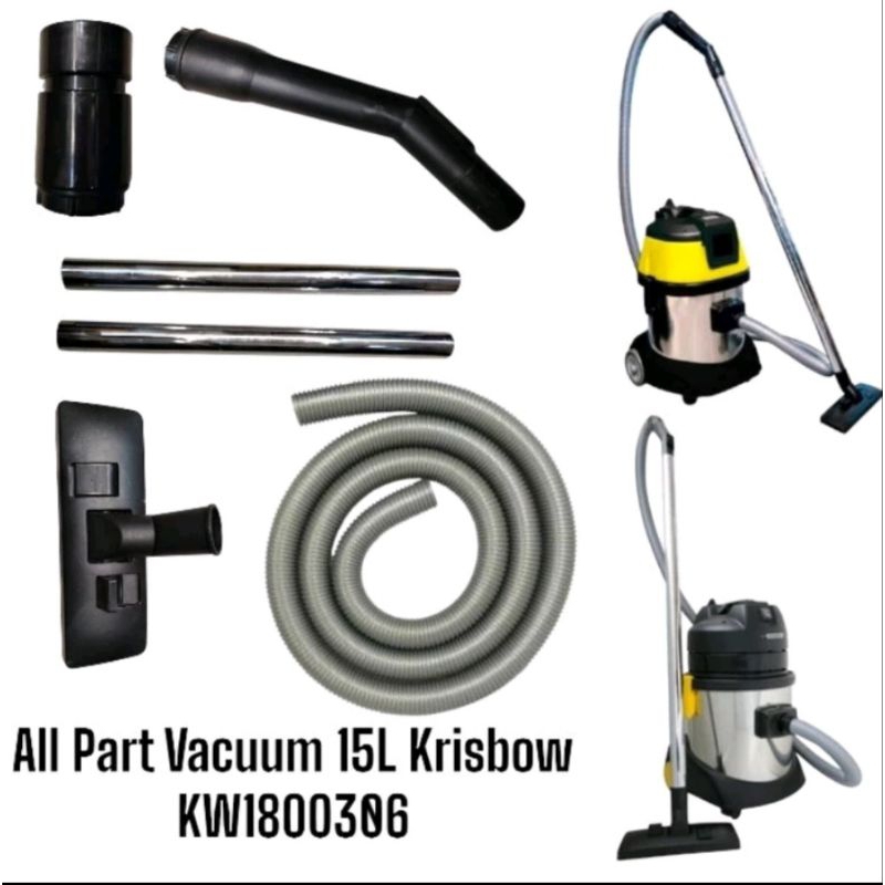 Part Vacuum Cleaner 15L Krisbow / Selang vacum / floor Nozle vacum / Stik vacuum cleaner / adaftor s