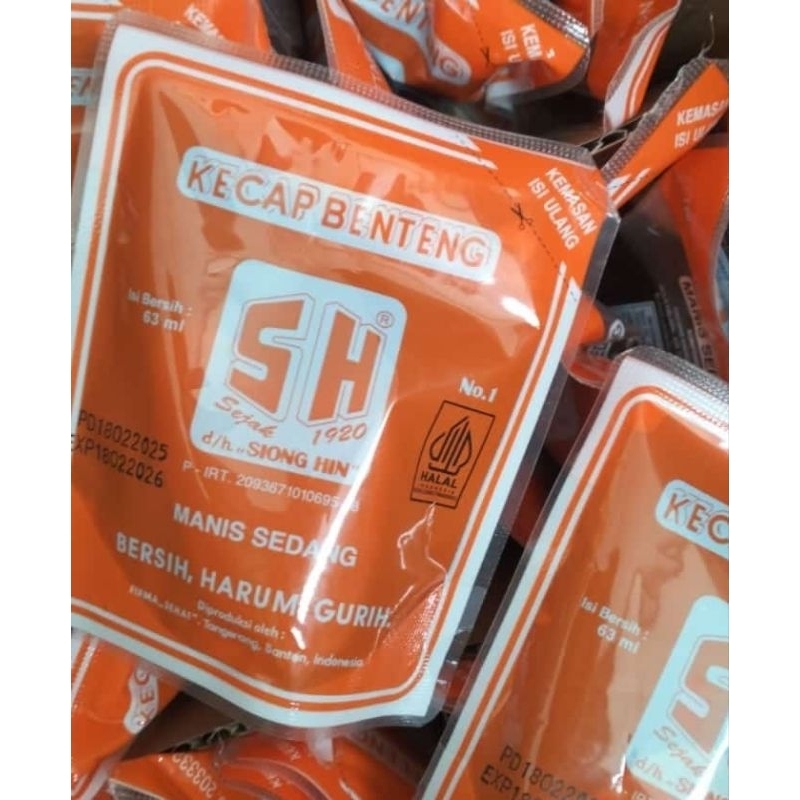 

Kecap Manis Sedang SH Benteng Refill 63ml/sachet 10ml