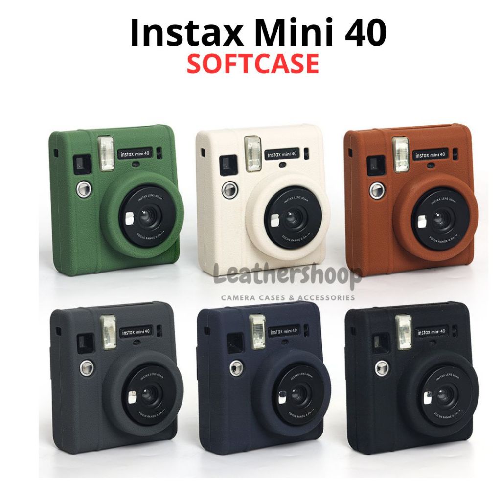 8wertilan - softcase fujifilm instax mini 40 kamera polaroid soft case bag