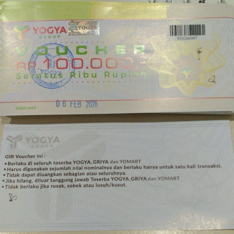 voucher Yogya 100k