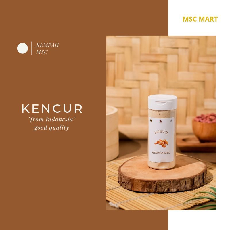 

Rempah MSC - Kencur Bubuk Bumbu Rempah Dapur 85g