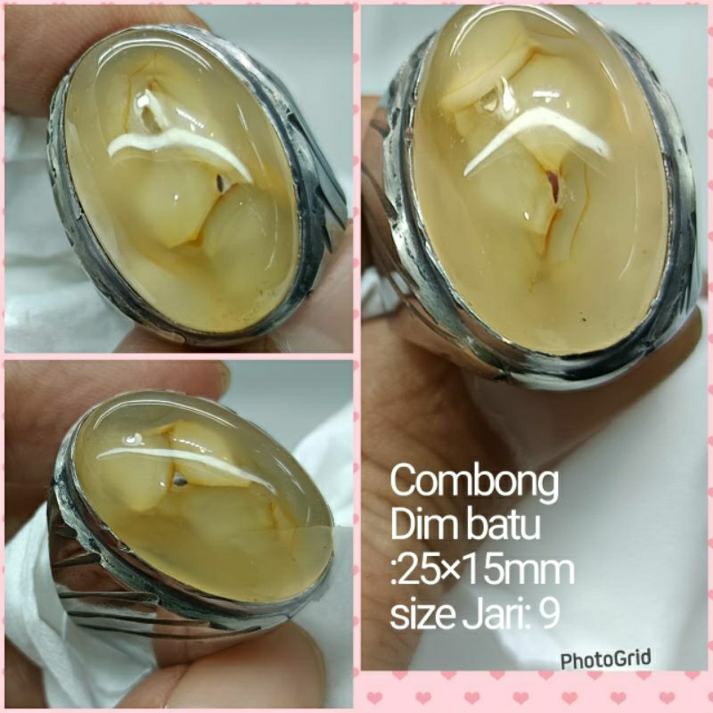 Cincin Batu Combong Kinasih Mantenan (lubangnya 2) Natural