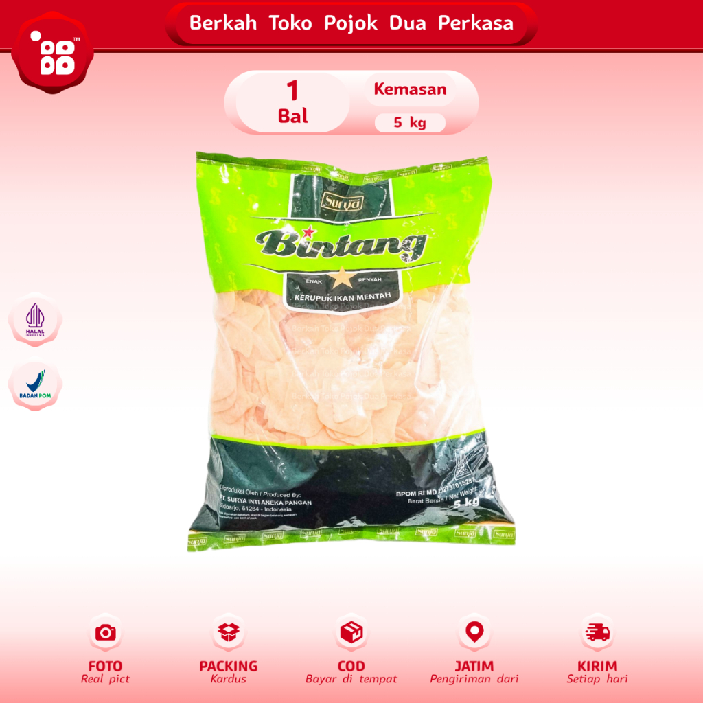 

[BAL] Udang Bintang Kerupuk Mentah 5 kg